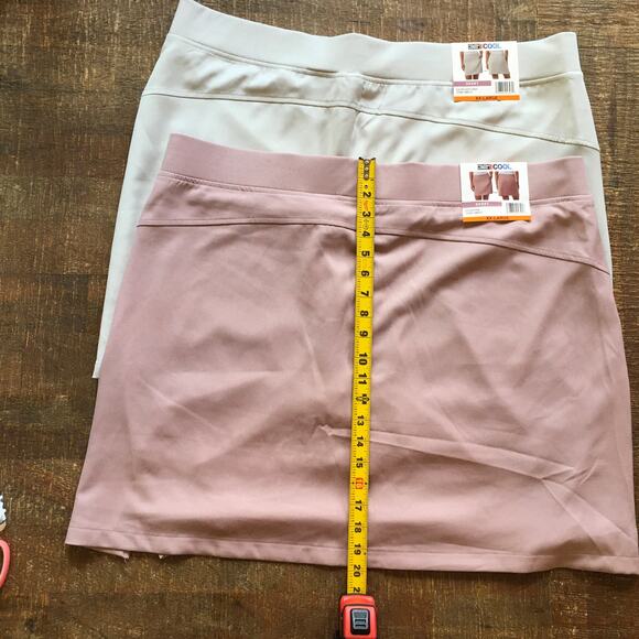 *Lot of 2* 32 Degrees Cool Skort Womens Size XXL Pink Light Grey Cooling Summer - Picture 3 of 6